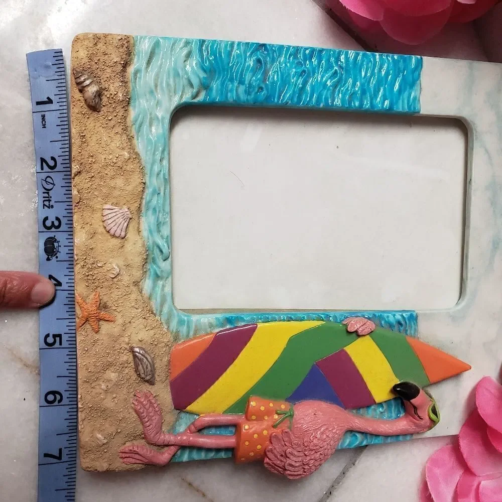 Flamingo ceramic Picture Frame 4x6